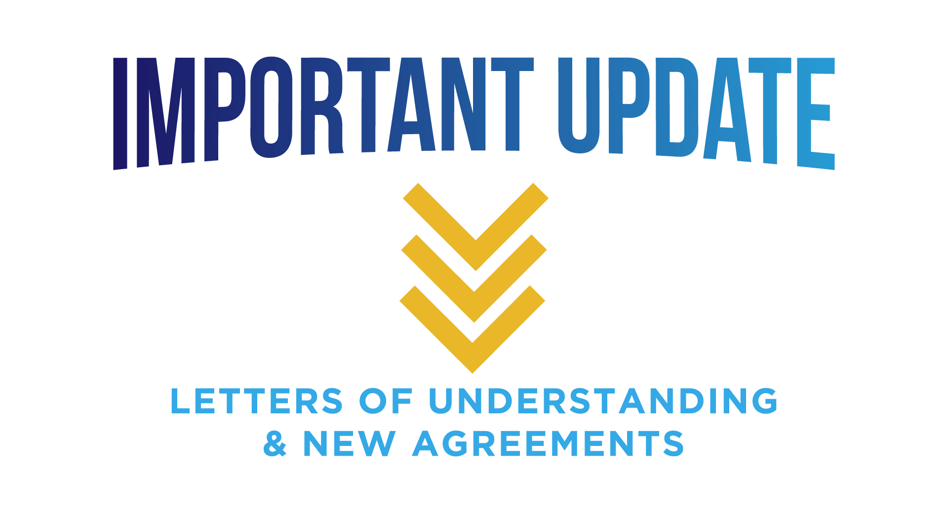 Letters of Understanding: Important Update — UFEA: Unit Five Education