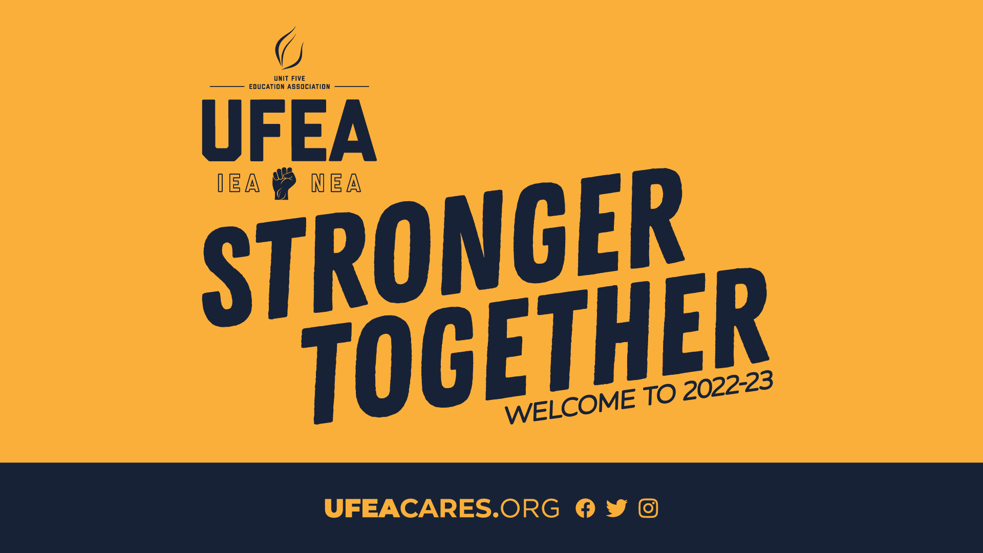 Welcome Back! We Are Stronger Together. — UFEA: Unit Five Education ...